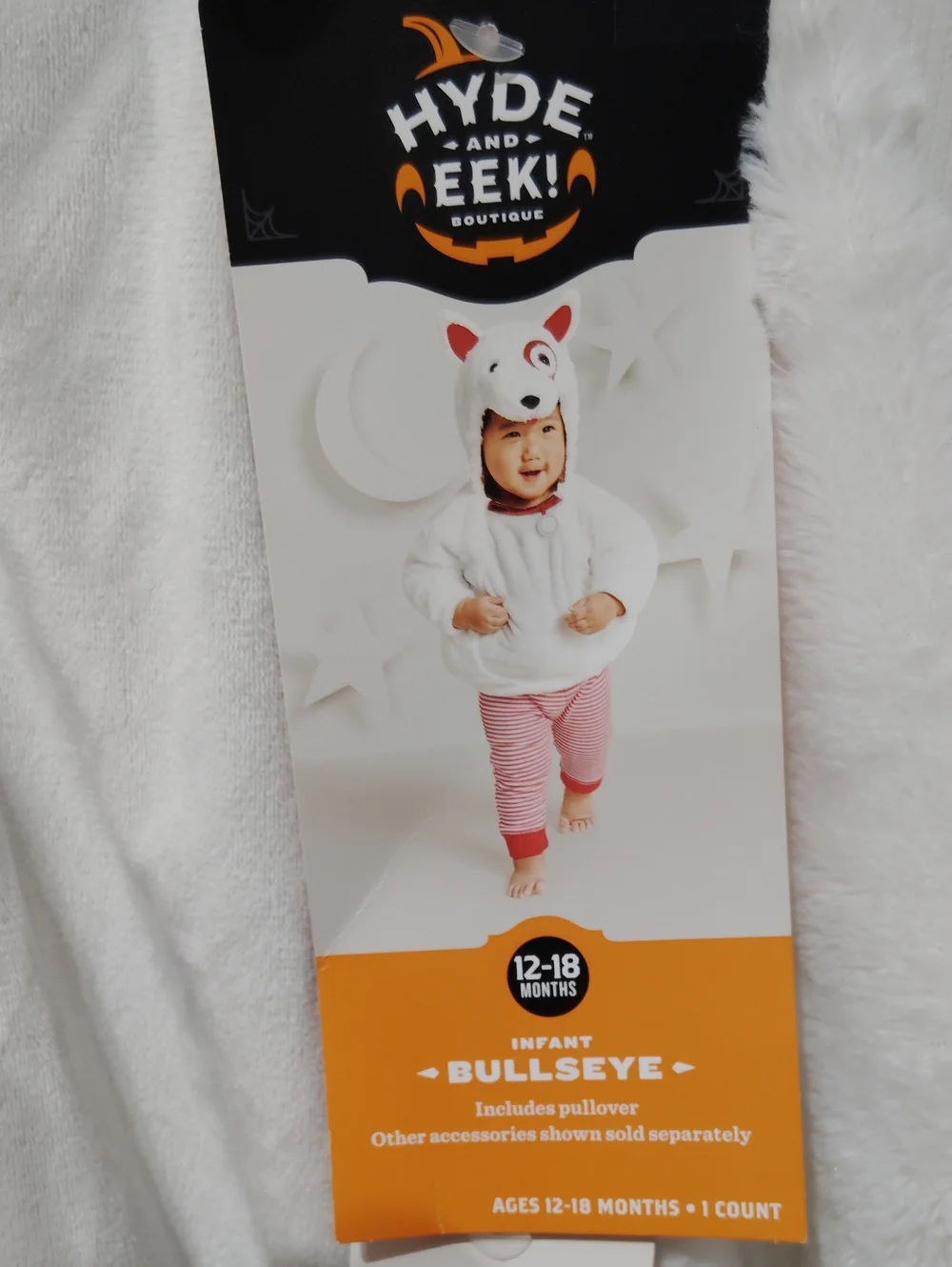 Target Bullseye Mascot Dog Costume Infant 12-18M Hyde & EEK Boutique New Tag